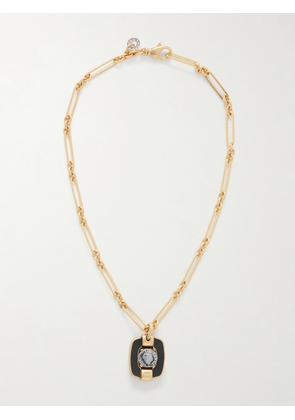 MAISON MAYLE - Figura M Gold-plated Enamel Necklace - One size