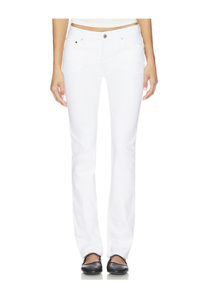 EB Denim Moss Mid Rise Skinny Jeans in White. Size 23. Also in 24, 25, 26, 27, 28, 29.