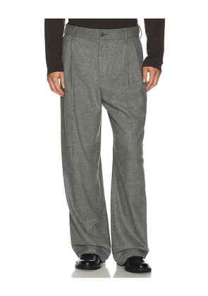 SIMKHAI Falcon Pleated Wide Leg Trouser in Grey. Size M. Also in L.