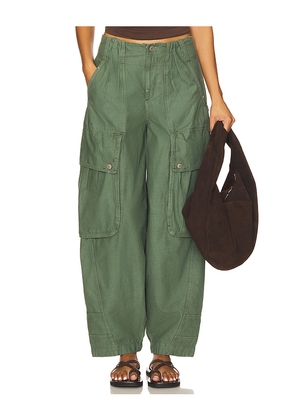 Free People x We The Free Brentwood Slouch Pant In Aged Green in Green. Size 2. Also in 4.