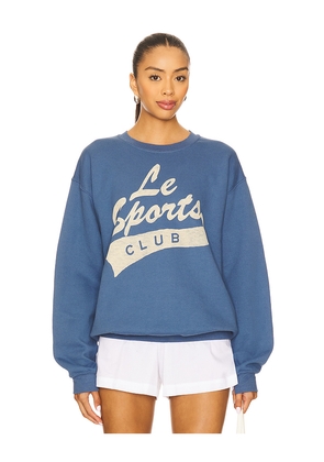 Junk Food Le Sports Club Sweatshirt in Blue. Size S. Also in XS.