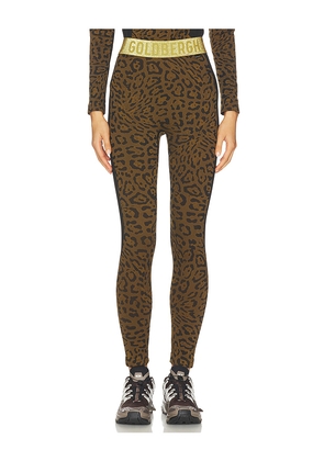 Goldbergh Caitlyn Baselayer Pant in Brown. Size XXS/XS. Also in L/XL.