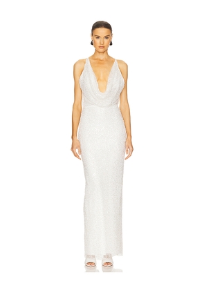 Michael Costello x REVOLVE Terrence Gown in Ivory. Size S. Also in M.