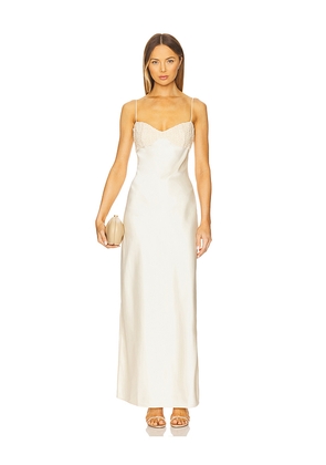 LPA Callie Maxi Dress in Cream. Size L. Also in XS.
