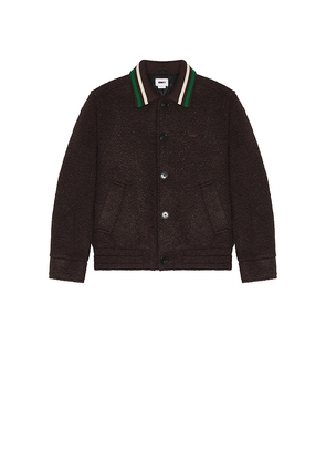Obey Arden Blouson Jacket in Brown. Size L. Also in M.
