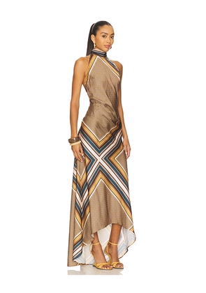 MISA Los Angeles Minerva Dress in Brown. Size L. Also in M.