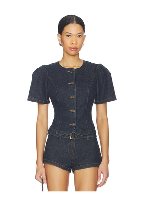 LIONESS Femme Blouse in Blue. Size L. Also in M, S, XL, XS.