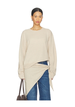 LIONESS Olsen Knit in Tan. Size L. Also in M, S, XL, XS.