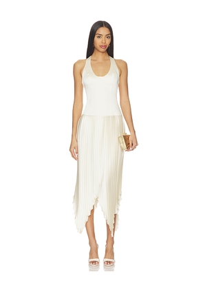 Lovers and Friends Doris Midi Dress in Cream. Size L. Also in M, S, XL, XS, XXS.
