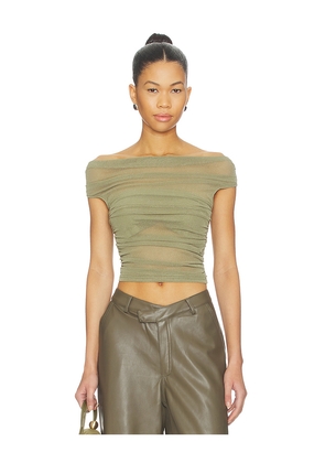 SOVERE Zeya Top in Olive. Size L. Also in M.