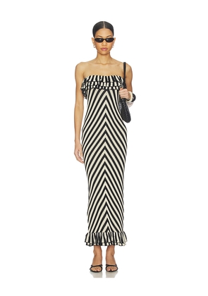 Posse Miles Strapless Dress in Black,White. Size L. Also in S.