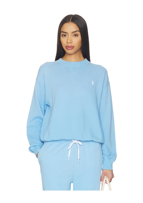 Polo Ralph Lauren Island Fleece Crewneck Sweater in Blue. Size L. Also in M, S, XL, XS, XXS.