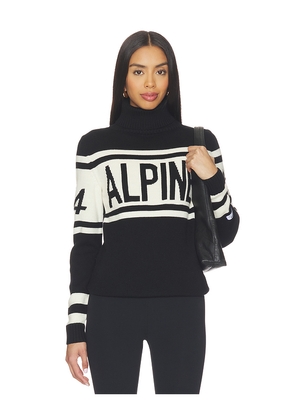 Perfect Moment Womens Alpine Schild Sweater in Black,White. Size L. Also in M, S, XS.