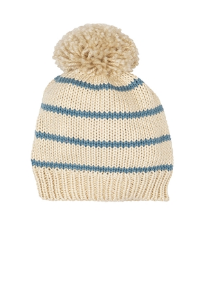 Wild Wawa Knitted Beanie in Cream. Size 2-4Y. Also in 12-24M.