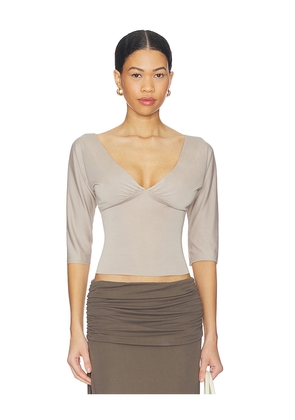 With Jean Lana Top in Light Grey. Size M. Also in S.