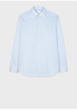Paul Smith Tailored-Fit Light Blue 'Fine Stripe' Easy Care Shirt