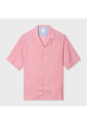Paul Smith Pink Linen Short-Sleeve Shirt