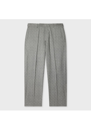 Paul Smith Relaxed-Fit Grey Wool Jacquard Trousers