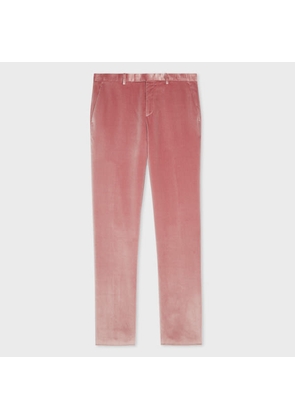 Paul Smith Slim-Fit Dusty Pink Velvet Trousers