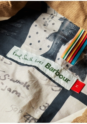 Paul Smith Loves Barbour Paul Smith loves Barbour - Oatmeal Sugarlump Bedale Jacket White