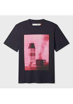 Paul Smith Loves Barbour Paul Smith loves Barbour - Dark Navy 'Crosby' Print T-Shirt Blue
