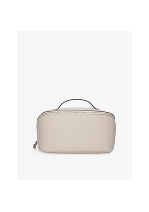 The White Company Saffiano Fold Out Leather Make-Up Case