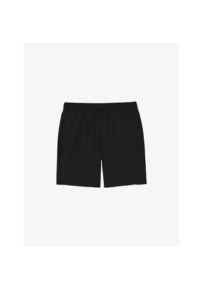 Mens Reiss Ascend Drawstring-Waist Stretch-Woven Cargo Shorts