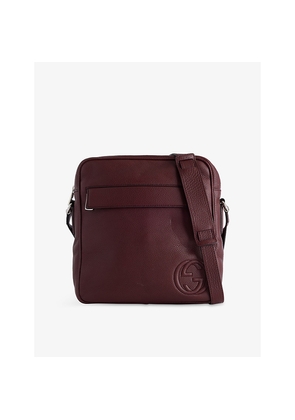 Womens Reselfridges Pre-Loved Gucci Medium Pebbled Soho Leather Messenger Bag