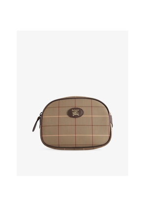 Womens Reselfridges Pre-Loved Burberry Vintage Check Canvas Clutch Bag