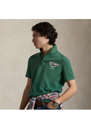 Classic Fit Truck-Appliquéd Polo Shirt