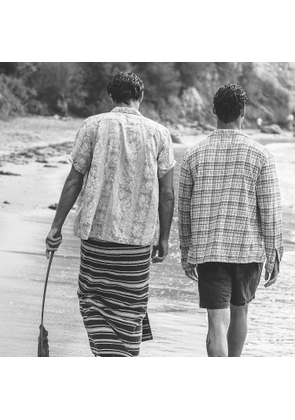 Floral-Paisley Linen-Cotton Shirt