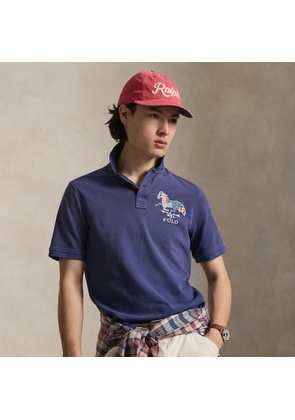 Classic Fit Horse-Appliquéd Polo Shirt