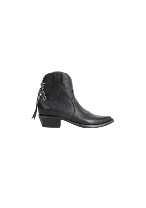 X Mexicana Leather Ankle Boots With Charm