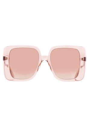 Gucci Brown Mirror Square Ladies Sunglasses GG1314S 005 55