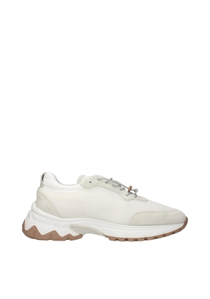 Eleventy White Fabric Low Top Sneakers - EU44/US11