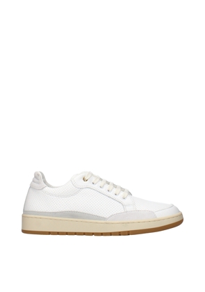 Eleventy White Leather Sneakers - EU35/US5