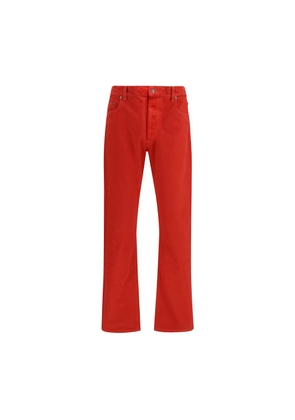 Versace Multicolor Cotton Straight-Leg Jeans - W30