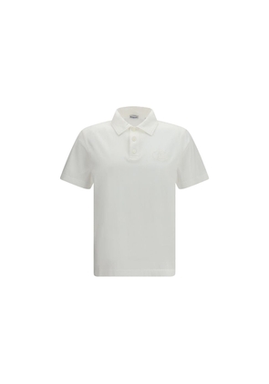 Burberry White Cotton Polo Shirt - L