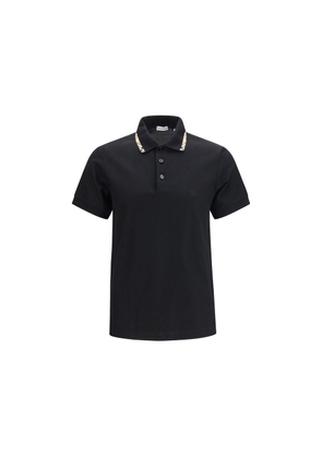 Burberry Black Cotton Polo Shirt - L