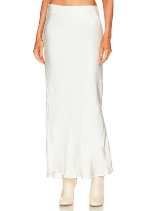 Bardot Azzura Satin Skirt in Ivory. Size 8. Also in 12.