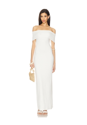 ALL THE WAYS Sienna Maxi Dress in White. Size L. Also in M, XL.
