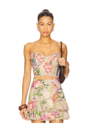 Charo Ruiz Ibiza Bio Bustier in Beige,Pink. Size XS. Also in M.