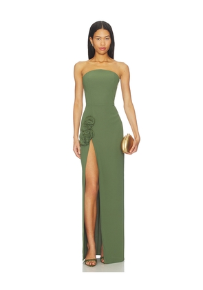 Amanda Uprichard x REVOLVE Wolfe Gown in Green. Size M. Also in L.