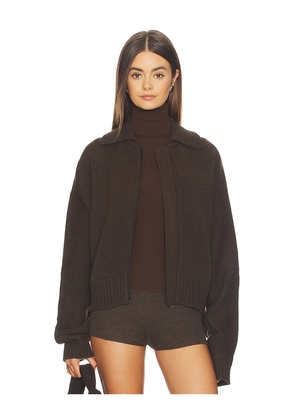 Entire Studios Marla Bomber in Brown. Size M/L. Also in XL/XXL, XS/S.
