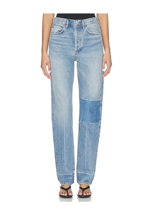 AGOLDE 90's Mid Rise Loose Jeans in Blue. Size 23. Also in 24, 25, 26, 27, 28, 29, 30, 31, 32, 33, 34.