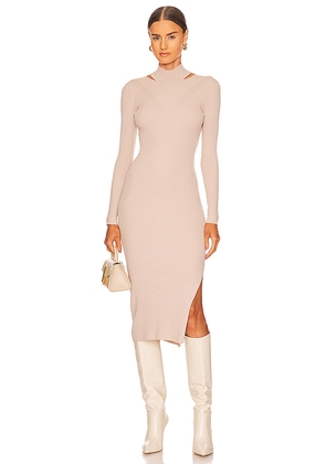 HEARTLOOM Miller Midi Dress in Cream. Size S. Also in M.