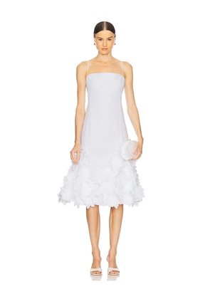 SIMKHAI Bella Floral Dress in White. Size 2. Also in 0.