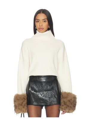 Line & Dot Hadley Sweater in Cream. Size S. Also in L, XS.