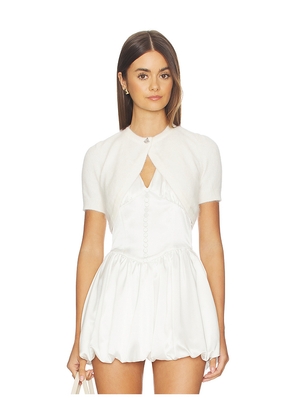 Nana Jacqueline Mirabelle Knitted Cardigan in White. Size L. Also in M, S.