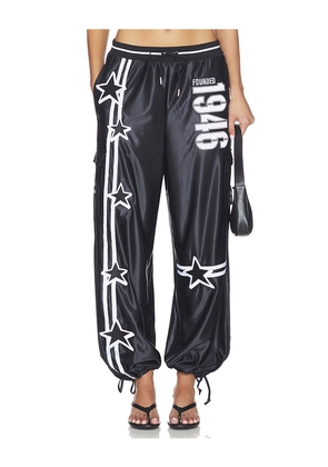 Off Season Nylon Track Pant in Black. Size M. Also in S, XS.